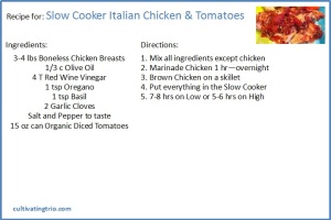 Slow Cooker Italian Chicken recipe