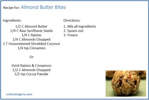 whole30 almond butter bite recipe